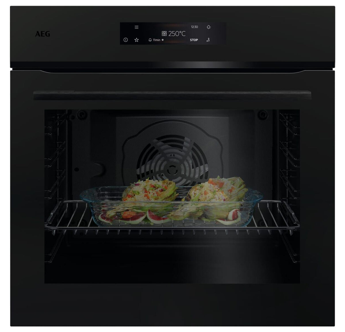 AEG NBU7P60KT Pyrolyse Backofen Matt Black
