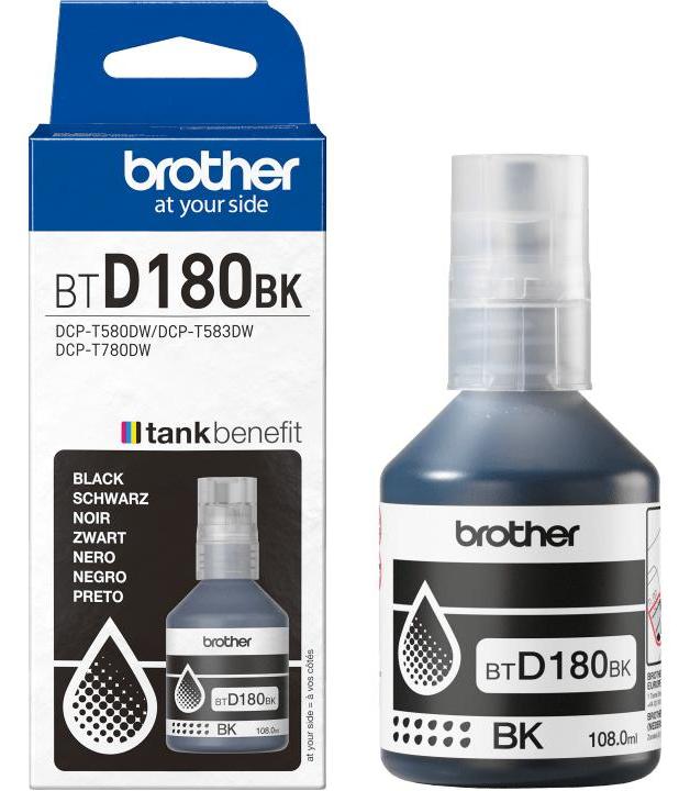 Brother BTD180BK, Original, Schwarz, Brother, DCP-T580DW, DCP-T583DW, DCP-T780DW, 7500 Seiten, 1 Stück(e)