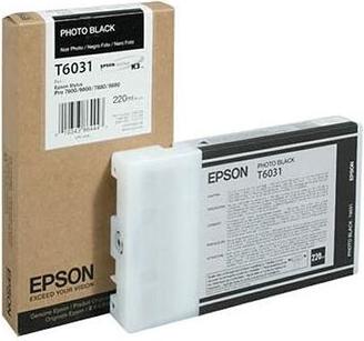 Epson Singlepack Photo Black T603100, 220 ml, Schwarz, Tinte auf Farbstoffbasis, 220 ml, 1 Stück(e), Einzelpackung