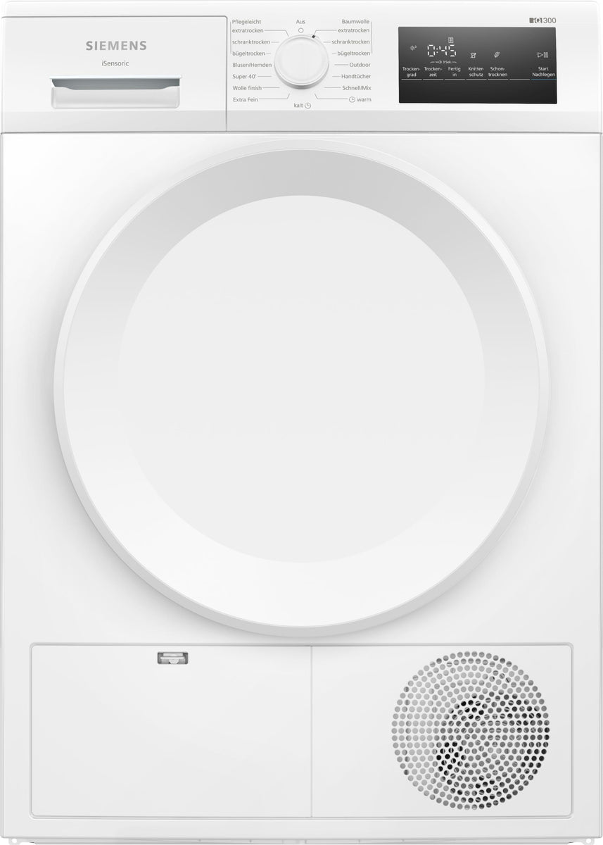 Siemens WT43H004 Wärmepumpentrockner 8kg Kindersicherung Knitterschutz