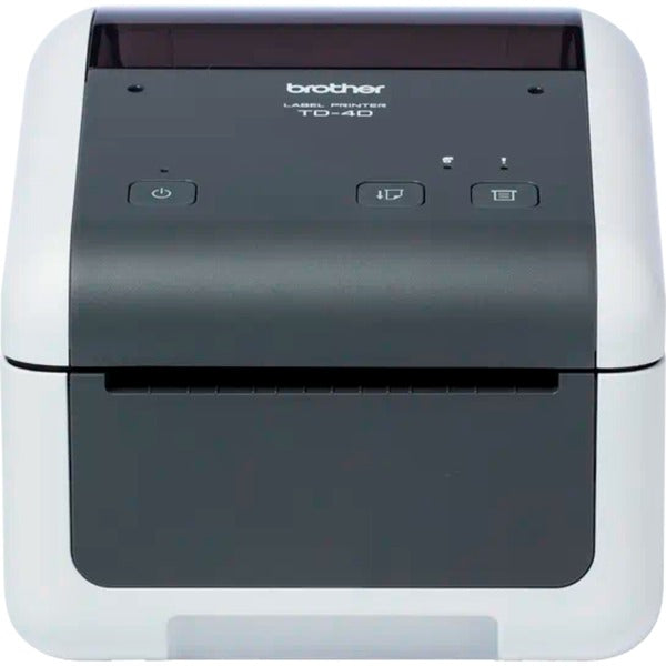 Brother TD-4210D, Thermodirekt, 203 x 203 DPI, 203 mm/sek, Kabelgebunden, Grau, Weiß