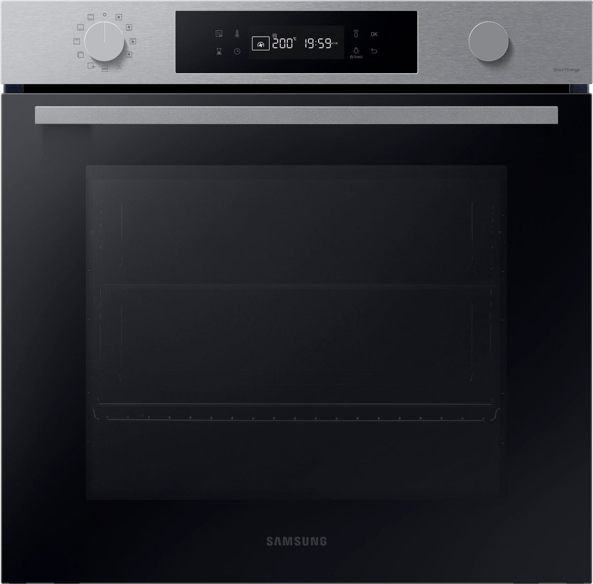 Samsung Einbaubackofen, 76 ℓ, A+*, Pyrolyse, Edelstahl, Serie 4, Groß, Elektrischer Ofen, 76 l, 3850 W, 76 l, 30 - 250 °C