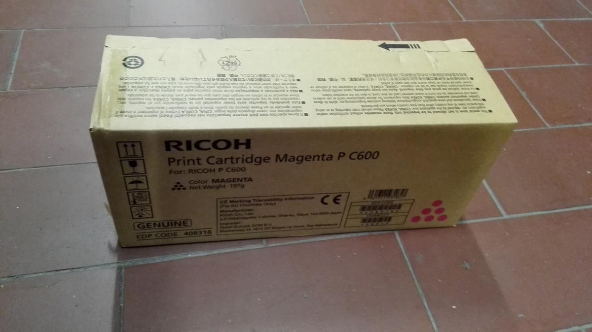 Ricoh 408316 Tonerkartusche Magenta 12.000 Seiten für Ricoh P C600