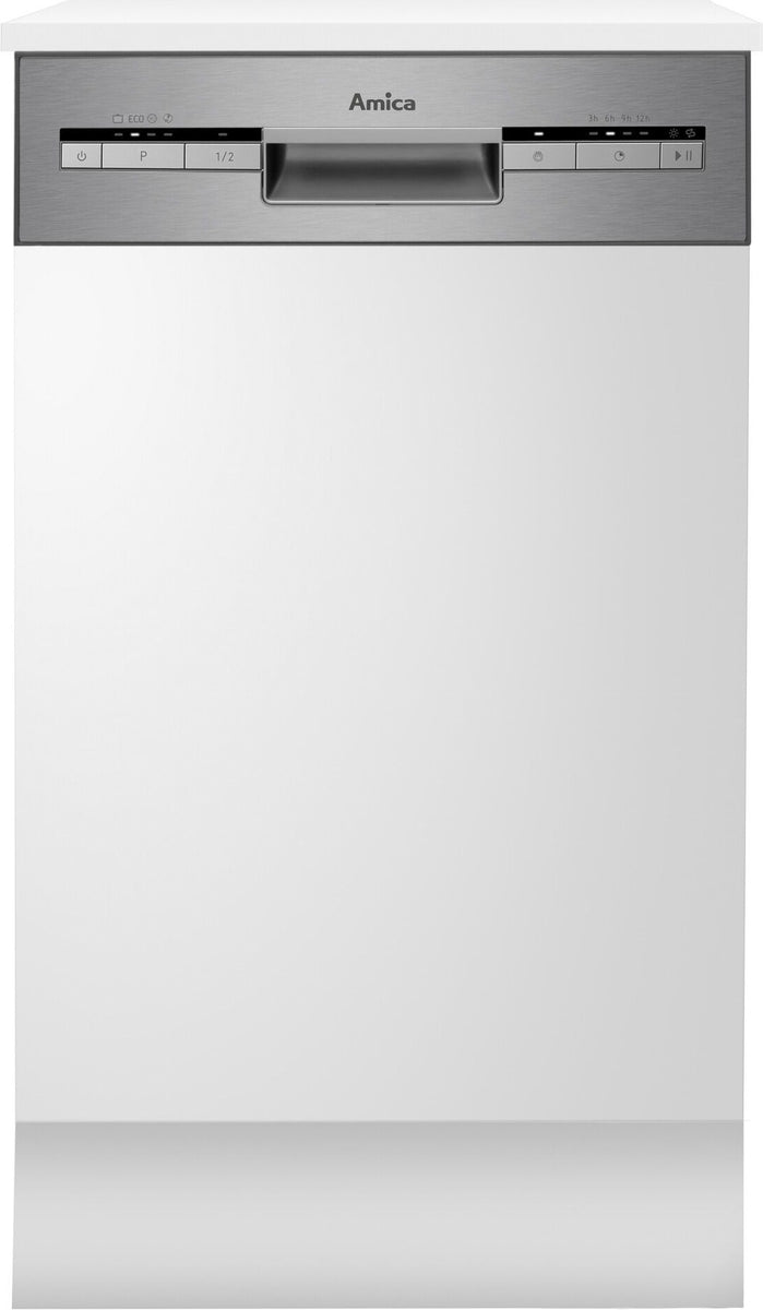 Amica EGSP 569 900 E, Halb integriert, Single (45 cm breit), Edelstahl, Tasten, 1,5 m, 1,5 m