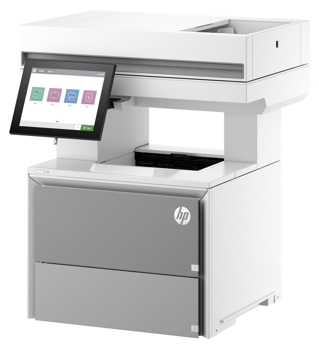 HP LaserJet Enterprise 675T8A#B19, Laser, Monodruck, 1200 x 1200 DPI, Farbkopieren, A4, Blau, Weiß