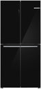 Bosch Serie 4 KMC85LBEA, Freistehend, Mehrtürig, Schwarz, 4 Tür(en), Berührung, An Tür