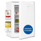Exquisit Gefrierschrank, Tiefkühlschrank, 85 Liter, 4-Sterne-Gefrieren, klein, kompakt, 2 Gefrierschubladen, 1 Gefrierfach, GS81-050C weiss