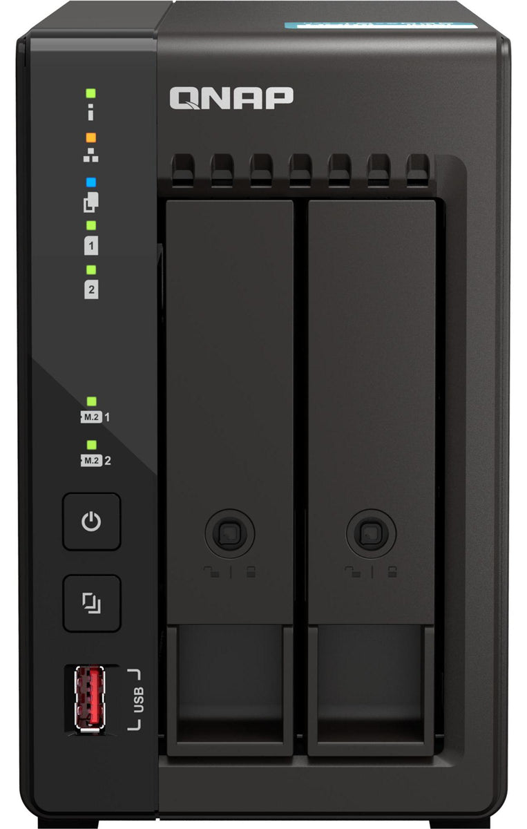 QNAP TS-253E, NAS, Tower, Intel® Celeron®, J6412, 8 GB, 0 TB