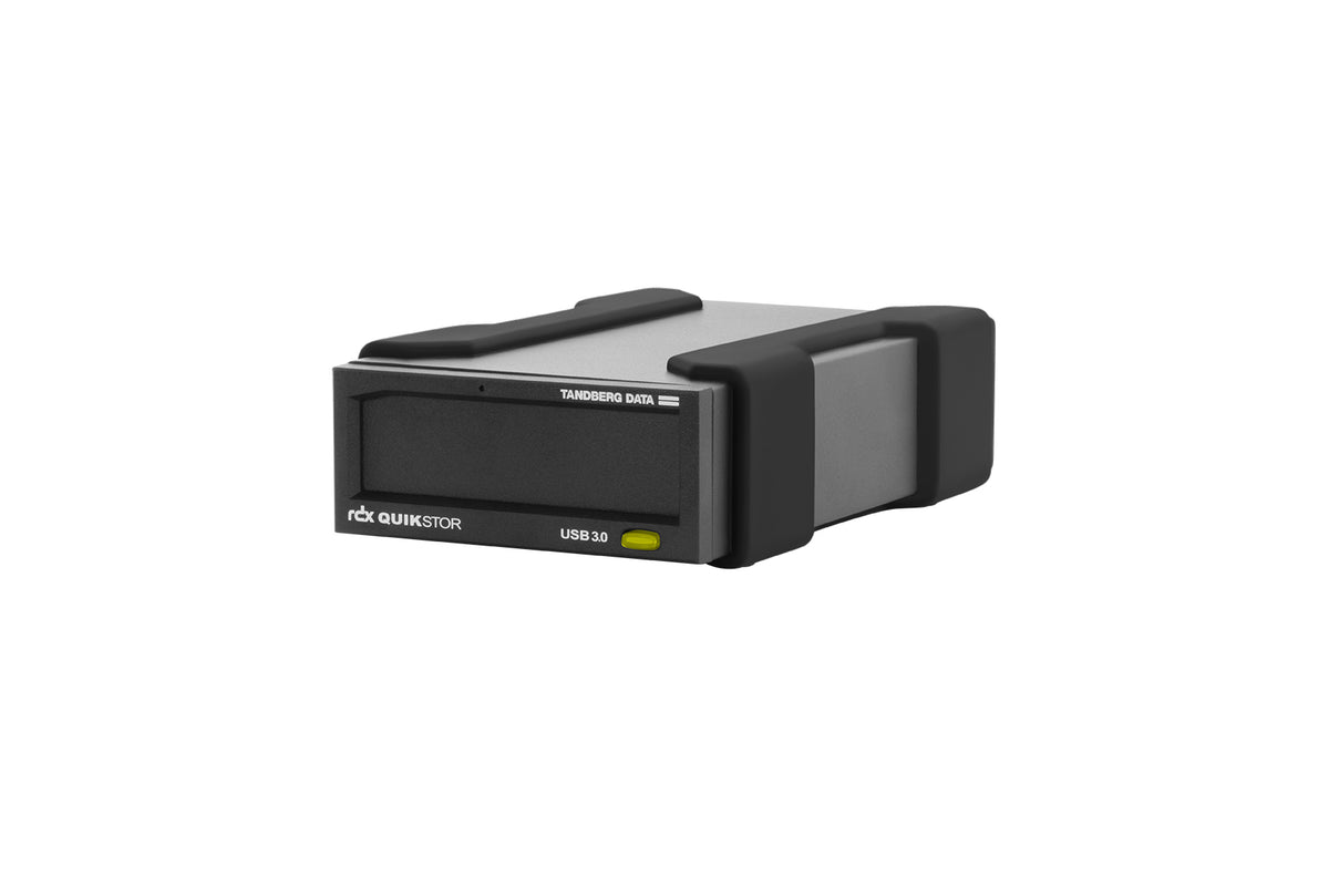 Overland-Tandberg O-T Externes RDX QuikStor Laufwerk, schwarz, USB3+ Schnittstelle, Speicherlaufwerk, RDX-Kartusche, USB, RDX, 15 ms, Schwarz