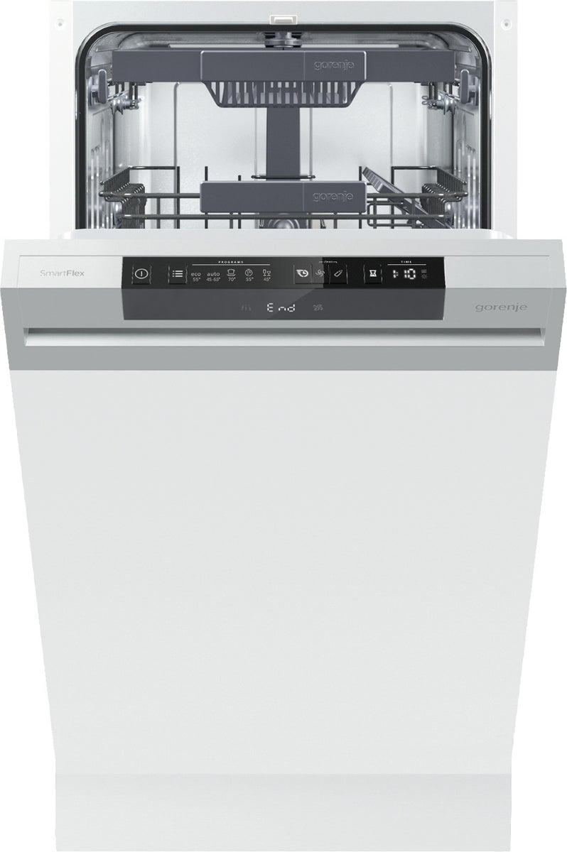 Gorenje GI 561D 10 S Geschirrspüler 45 cm - Silber - Teilintegrierbar - 11 Maßgedecke - 45 dB Geräuschpegel - Trocknungsklasse: A