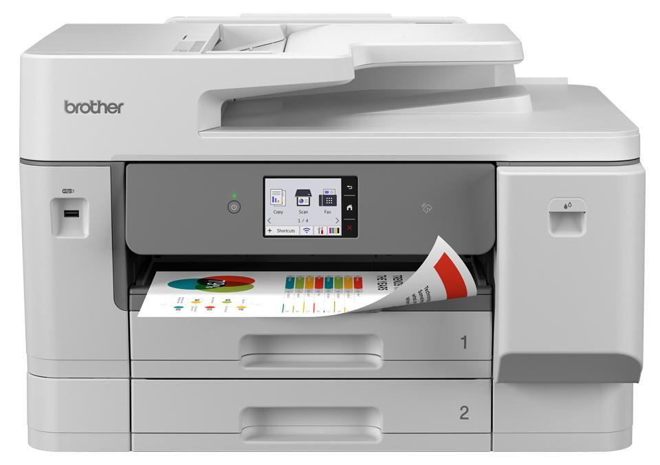Brother MFC-J6975DW, Tintenstrahl, Farbdruck, 1200 x 4800 DPI, A3, Direktdruck, Weiß, Grau