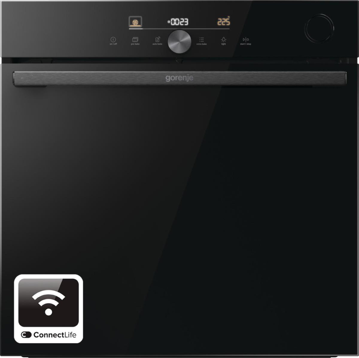 Gorenje BSA6747DGWI Einbau-Backofen, Groß, Elektrischer Ofen, 77 l, Infrarotgrill, Dampfunterstützt, 300 °C