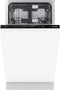 Gorenje GV583C10 vollintegrierter Geschirrspüler 45 cm, Voll integriert, Single (45 cm breit), Weiß, Touchsteuerung, 3 Korb/Körbe, Korb