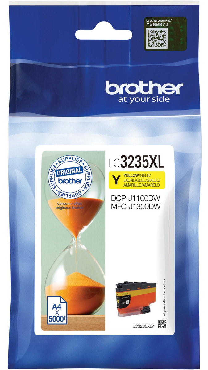 Brother LC3235XLY, Hohe (XL-) Ausbeute, Gelb, Tinte auf Pigmentbasis, 1 Stück(e), 5000 Seiten, Einzelpackung