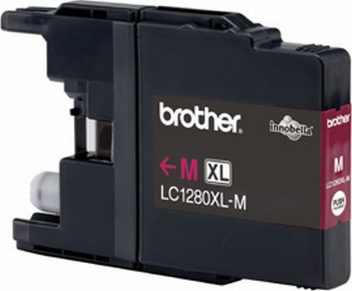 Brother LC1280XLM, Hohe (XL-) Ausbeute, Magenta, Tinte auf Pigmentbasis, 1 Stück(e), 1200 Seiten, Einzelpackung