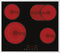 PKM EB-C4-2KBTCG, Schwarz, Integriert, 60 cm, Keramik, Glaskeramik, 4 Zone(n)
