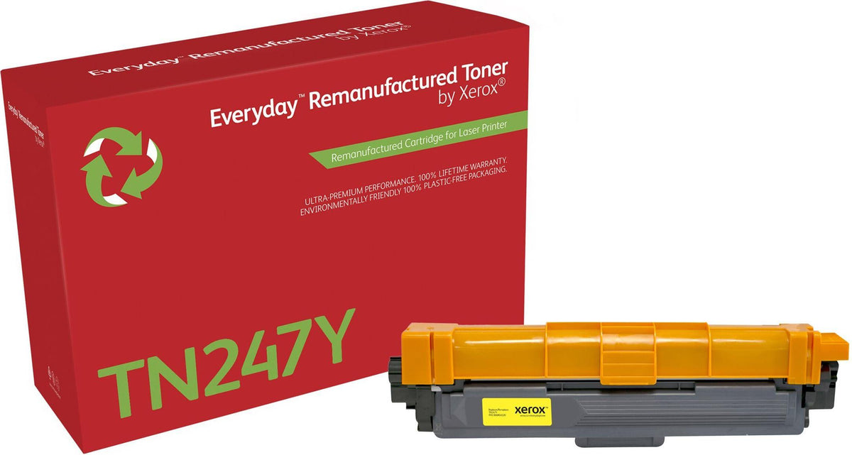 Everyday™ Gelb wiederaufbereiteter Toner von , kompatibel mit Brother TN247Y, Hohe Kapazität, 2300 Seiten, 2300 Seiten, Gelb, 1 Stück(e)