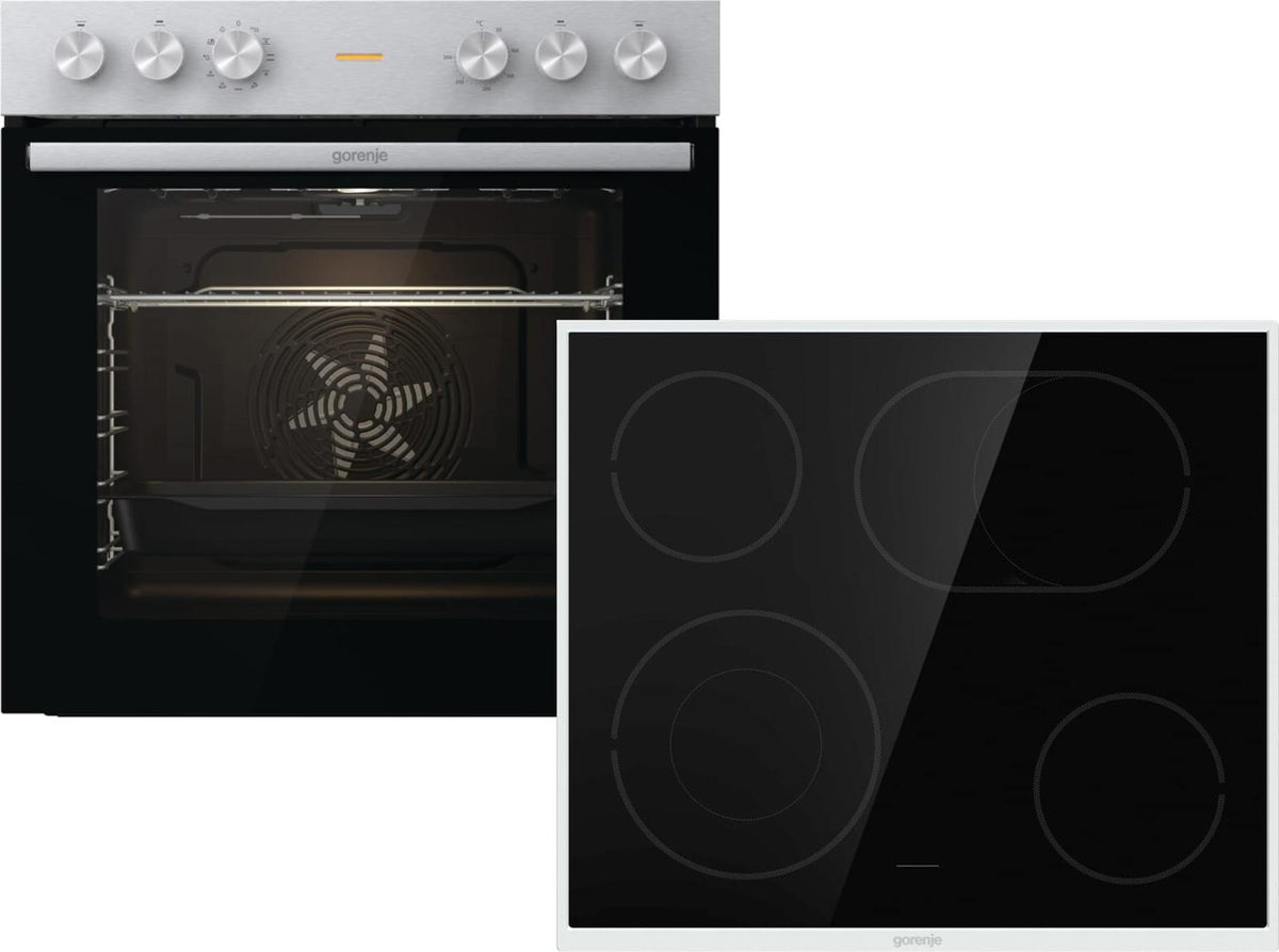 Gorenje Red Pepper Set CX com Einbauherd BC6715E02XK + Glaskeramikkochfeld ECD643BX