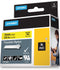DYMO Rhino Industrie Nylonetiketten | flexibel | 19 mm x 3,5 m | schwarz auf gelb | selbstklebendes Schriftband | für Rhino und LabelManager Beschriftungsgerät, Schwarz auf gelb, Mehrfarbig, Nylon, -10 - 80 °C, UL 969, DYMO