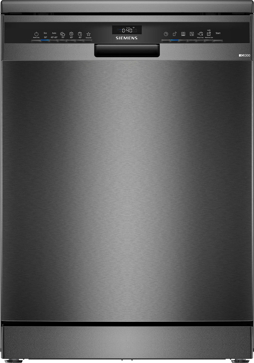 Siemens iQ300 SN23EC03ME, Freistehend, Standardgröße (60 cm), Schwarz, Edelstahl, Schwarz, Tasten, 1,75 m