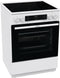 Gorenje GEC6C 40 WD Elektro-Standherd - Freistehend - Weiß - Glaskeramik-Kochfeld - 60cm - 71 Liter - Schnellaufheizung - PerfectGrill - Pizzamodus - AquaClean - FrozenBake