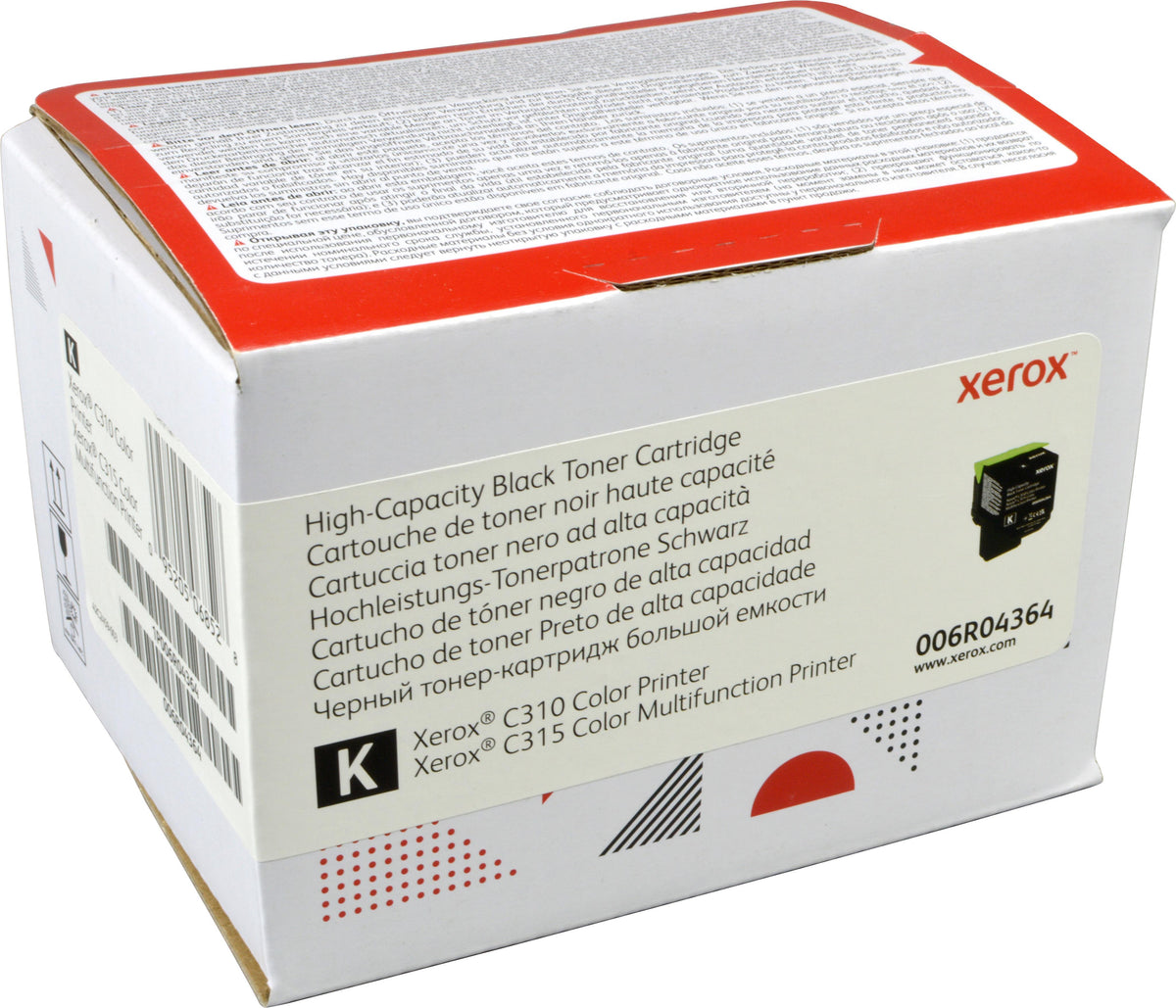 Xerox ® C310 Farbdrucker/C315 Farb-Multifunktionsdrucker Hohe Kapazität-Tonermodul Schwarz (8000 Seiten) - 006R04364, 8000 Seiten, Schwarz, 1 Stück(e)