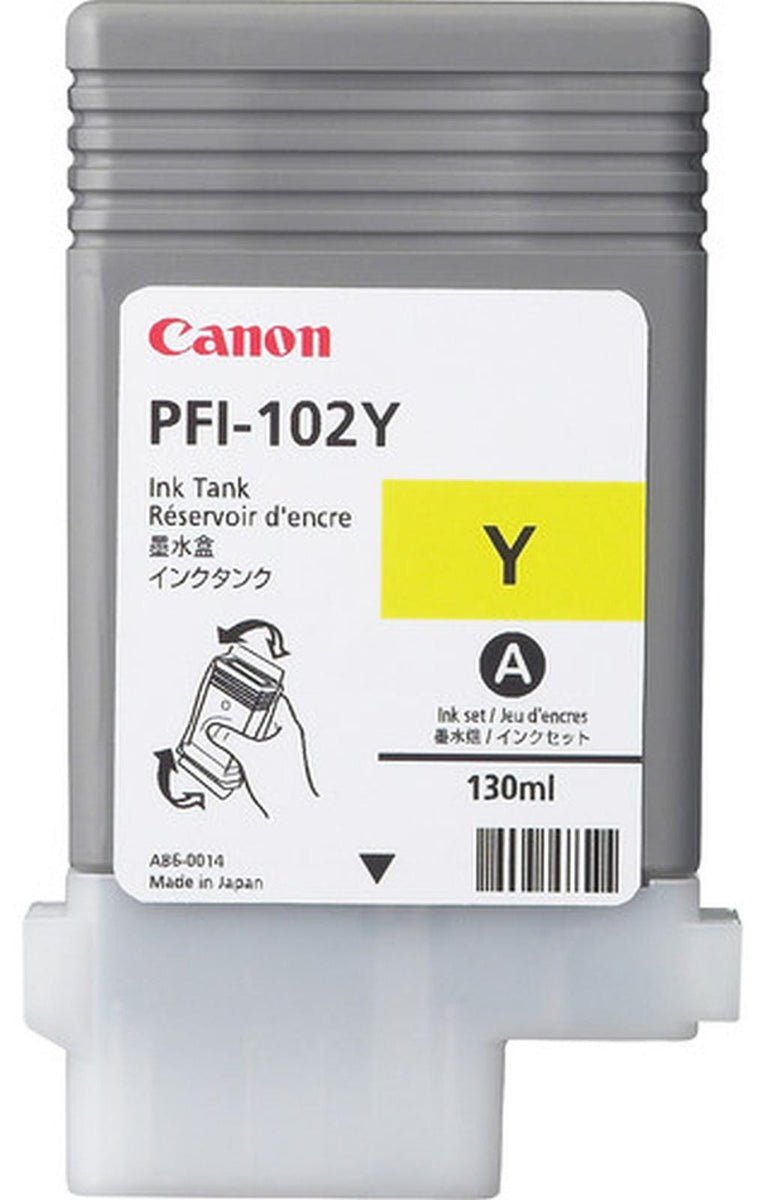 Canon PFI-102Y, Gelb, Tinte auf Pigmentbasis, 130 ml