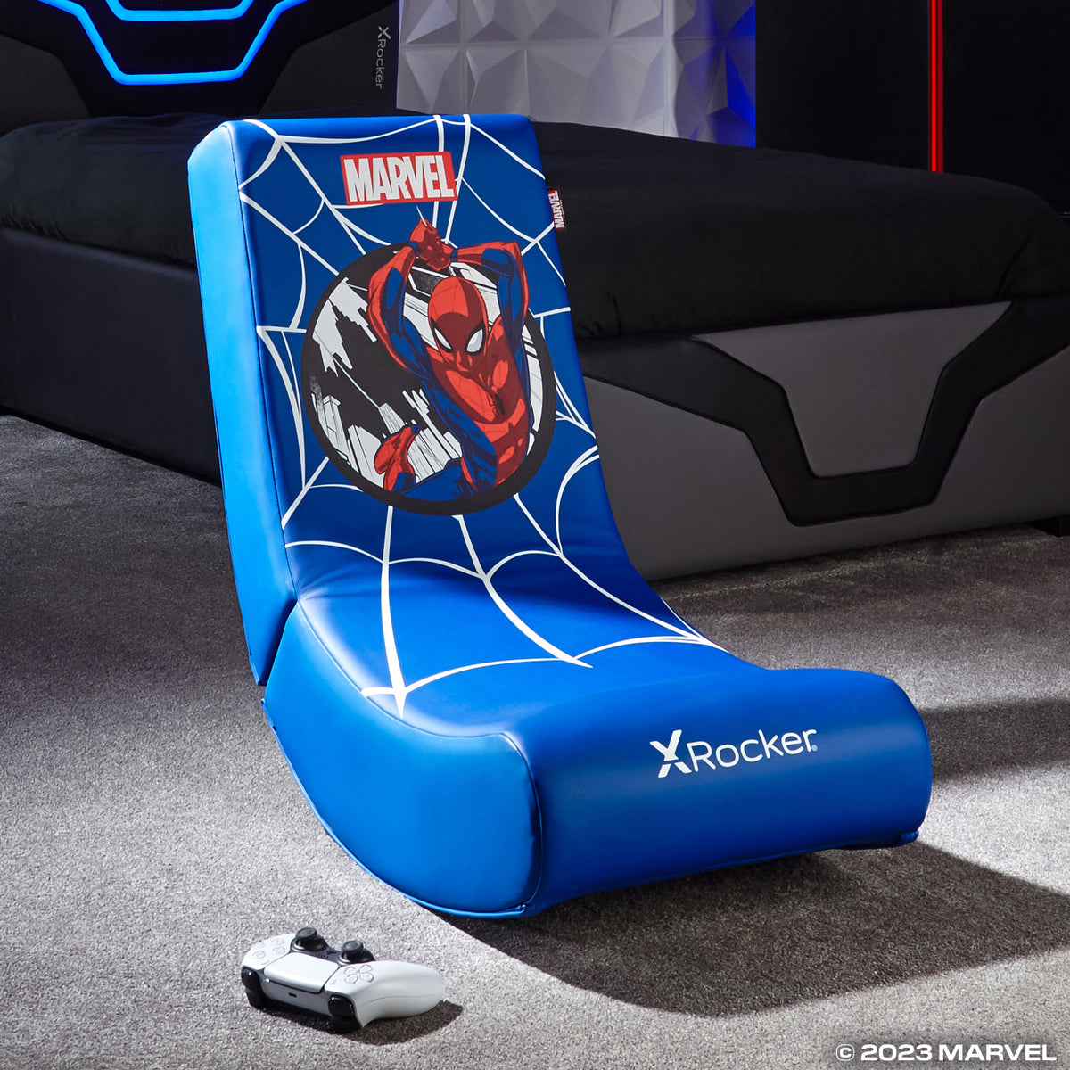 X Rocker 2021178, Konsolen-Gamingstuhl, 80 kg, Gepolsterter, ausgestopfter Sitz, Gepolsterte, ausgestopfte Rückenlehne, Playstation, Blau