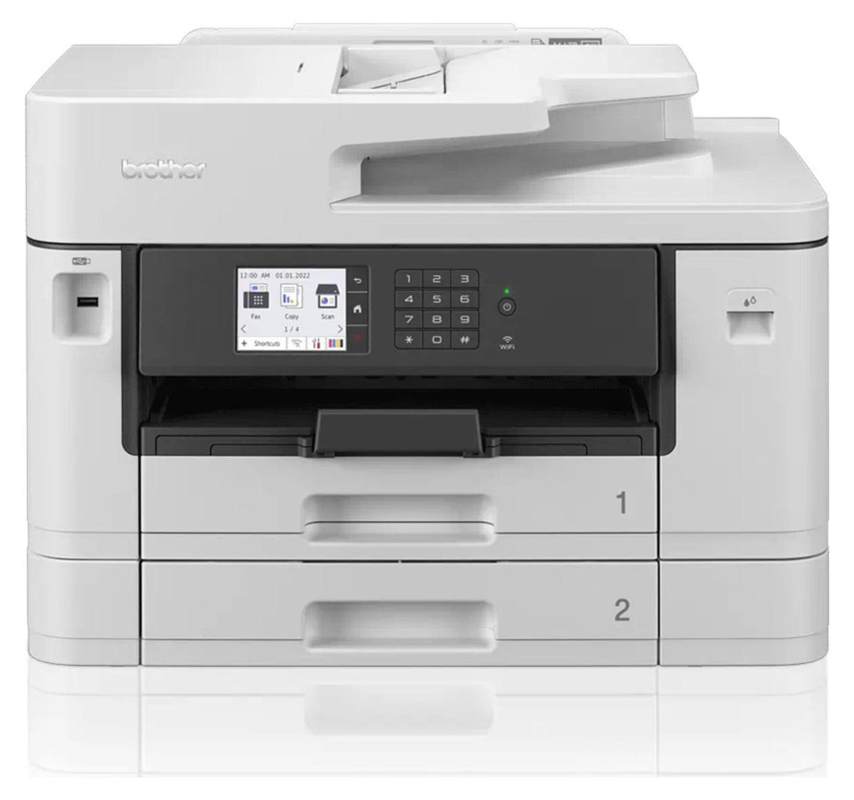 Brother MFC-J5740DW, Tintenstrahl, Farbdruck, 1200 x 4800 DPI, A3, Direktdruck, Weiß