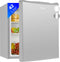 Bomann Mini Kühlschrank 42L Nutzinhalt, Getränkekühlschrank klein für Büro, Camping und Gaming, kleiner Kühlschrank 39 dB, Minibar - KB 7346 inox