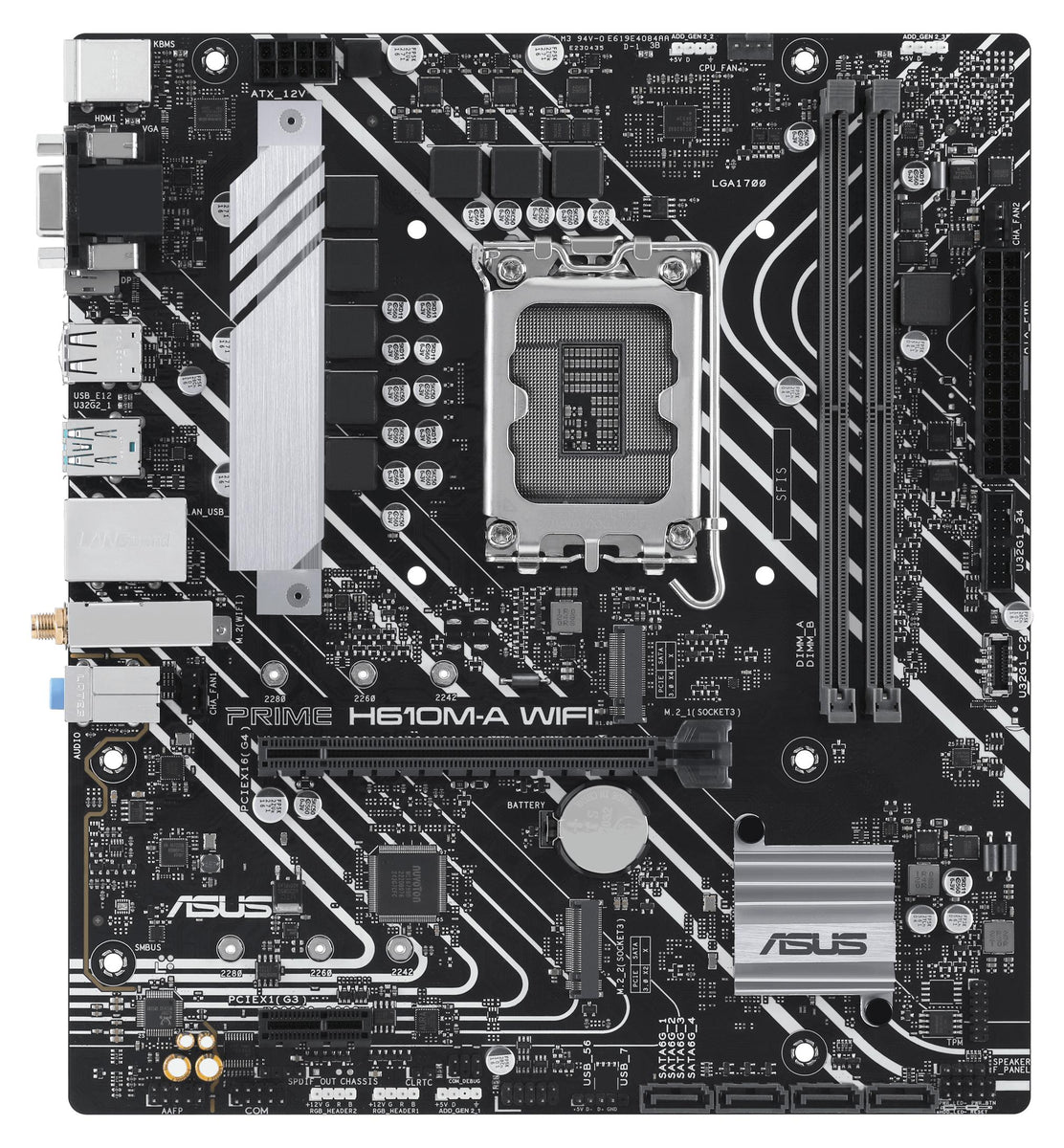 Asus 90Mb1G00-M0Eay0 Prime H610M-A Wifi//Lga1700,H610,Usb3.2Gen2,Wifi5,Mb