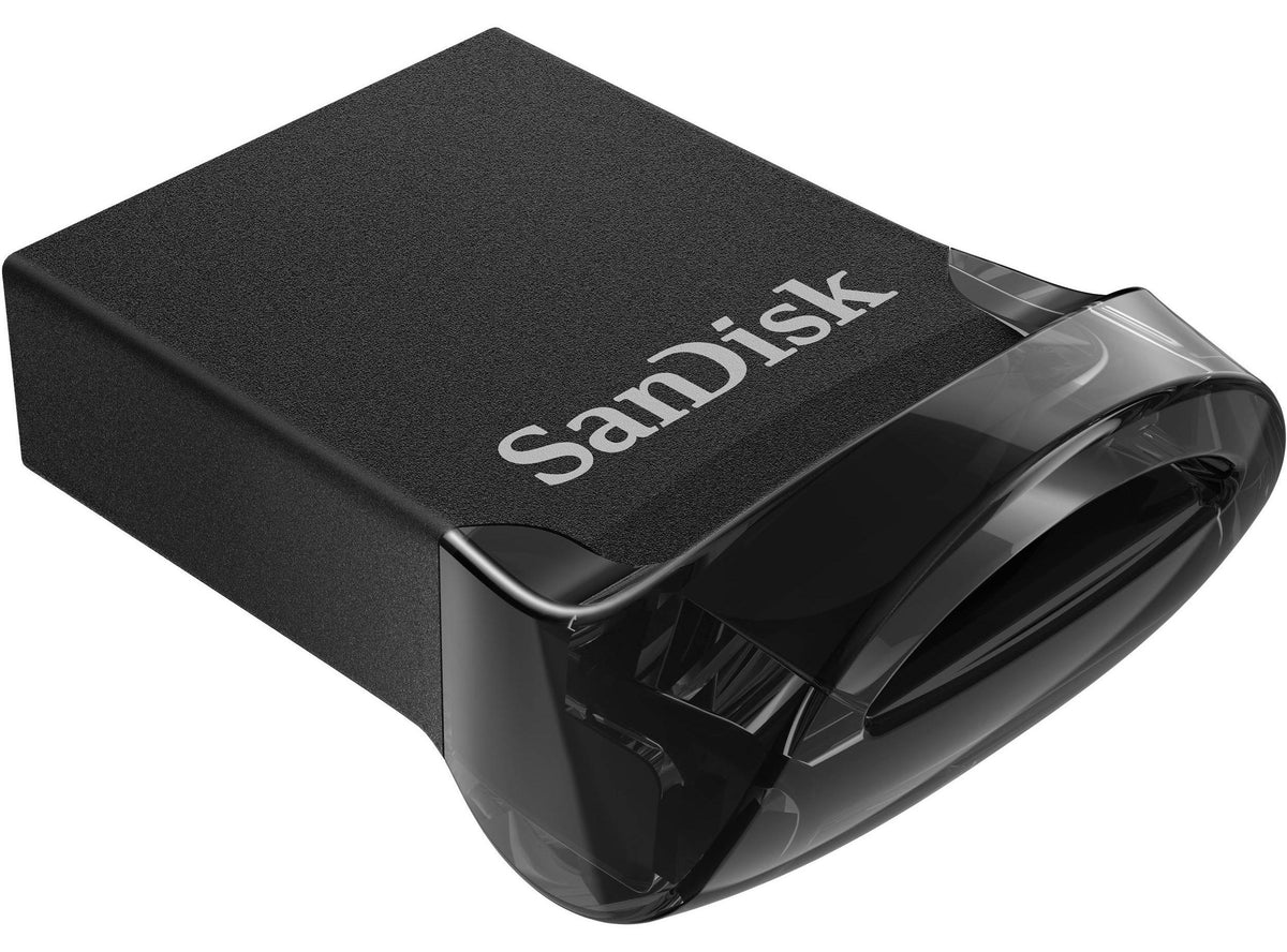 SanDisk Ultra Fit, 128 GB, USB Typ-A, 3.2 Gen 1 (3.1 Gen 1), 130 MB/s, Ohne Deckel, Schwarz