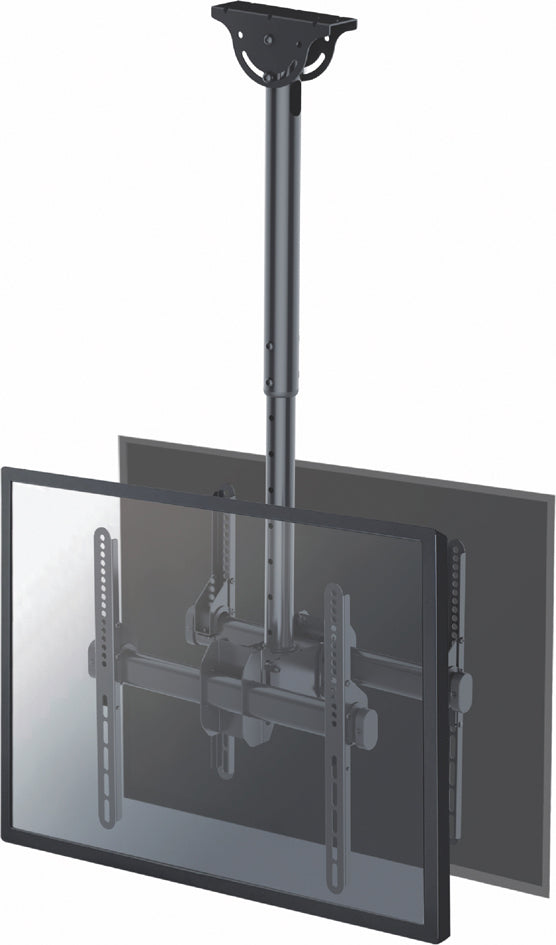 Neomounts Select Flachbild Deckenhalterung NM-C440DBLACK 60 Zoll 2 Bildschirme H:56-91cm T:8cm Max.25KG Volle Bewegung schwarz