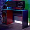 X Rocker Carbon-Tek, Gerade, Rechteckige Form, Holz, Holz, Gaming, Grau