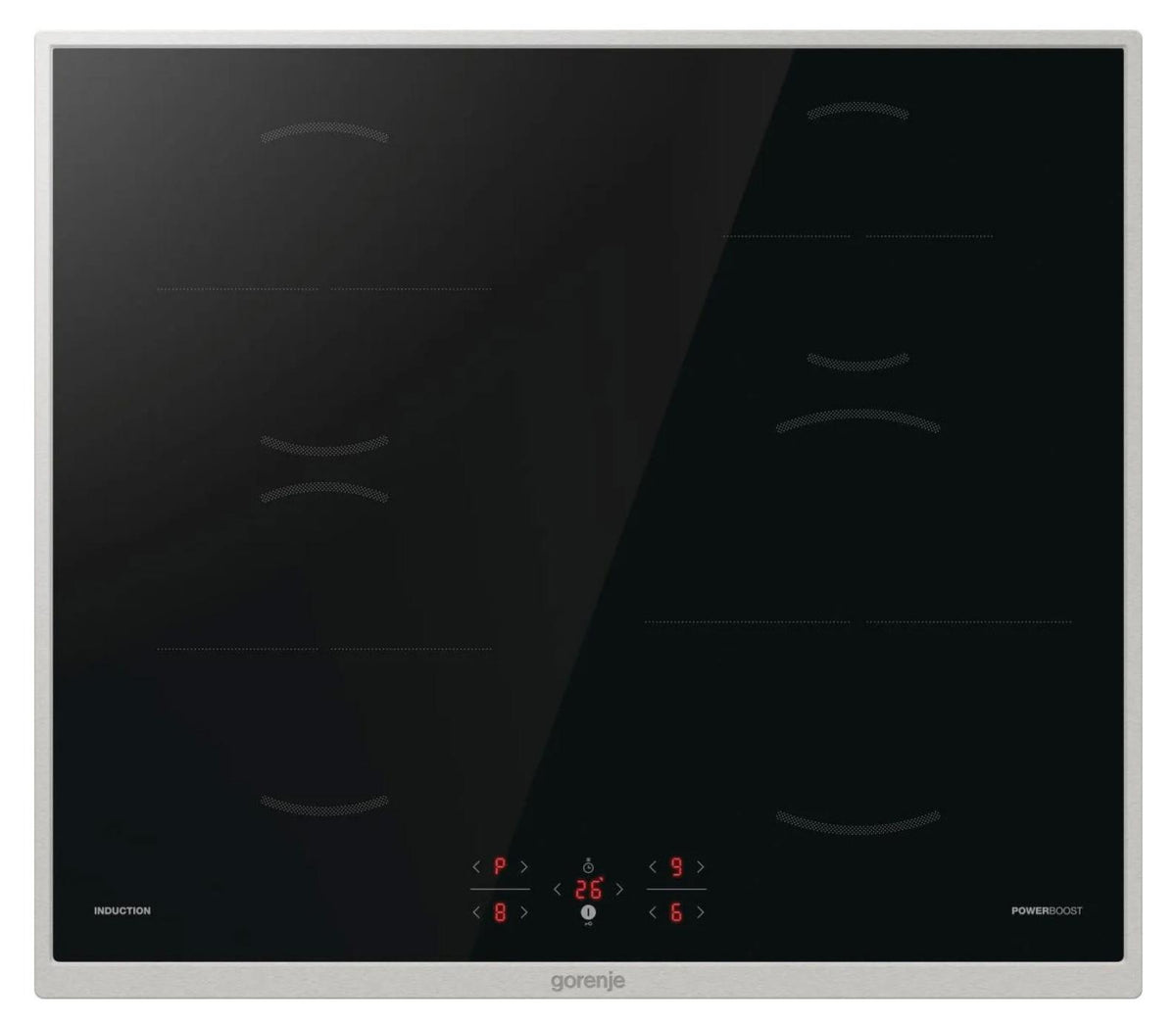 Gorenje GI6401BX Induktions-Kochfeld, Schwarz, Integriert, 59 cm, Zonen-Induktionskochfeld, 4 Zone(n), 4 Zone(n)
