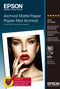 Epson Archival Matte Paper A3+, 50 Blatt, 189 g/m2, Tintenstrahldrucker, A3+ (330x483 mm), Matt, 50 Blätter, 192 g/m², Weiß