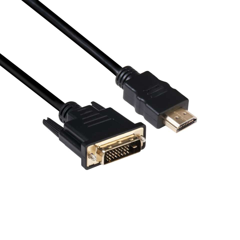 CLUB3D DVI auf HDMI 1.4 Kabel St./St. 2 meter, Bidirektional, 2 m, DVI Dual Link, HDMI Typ A (Standard), Stecker, Stecker, Gerade