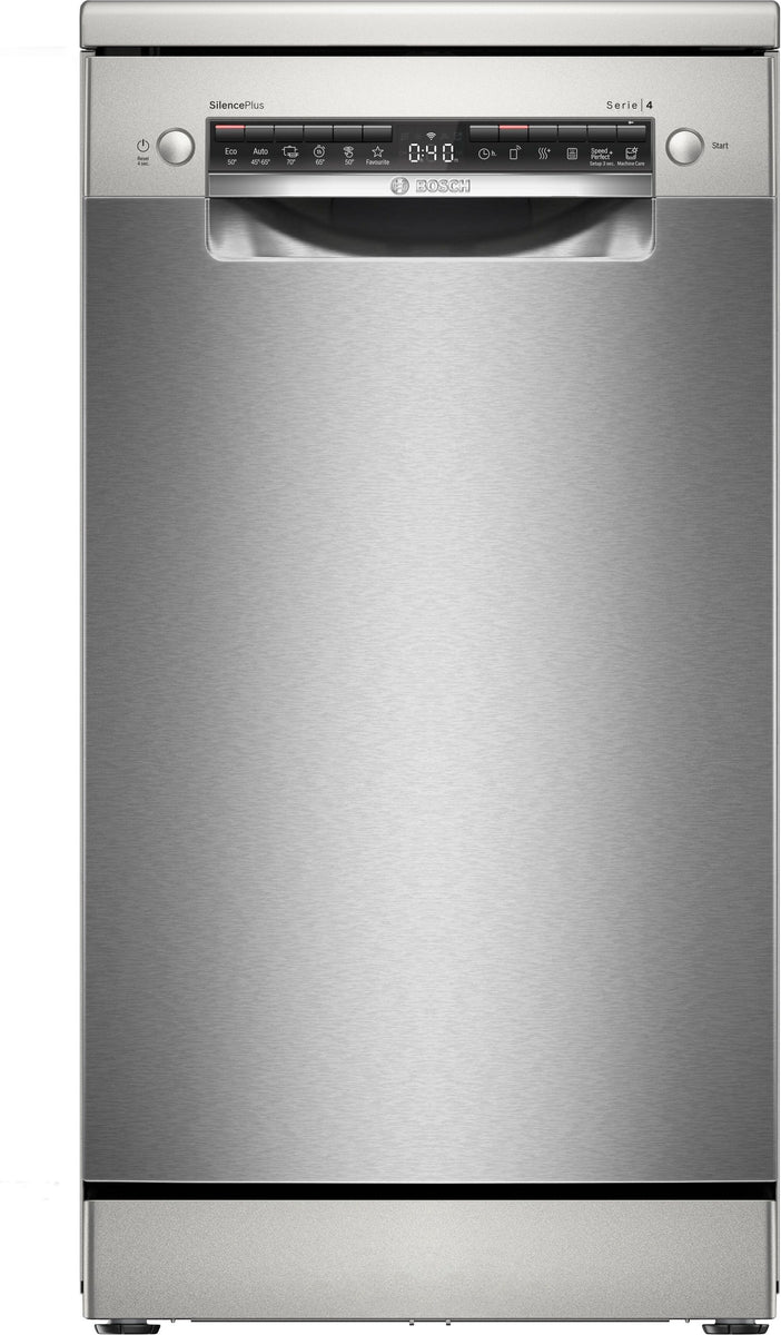 Bosch Serie 4 SPS4HMI49E, Freistehend, Single (45 cm breit), Edelstahl, Edelstahl, Tasten, 1,75 m