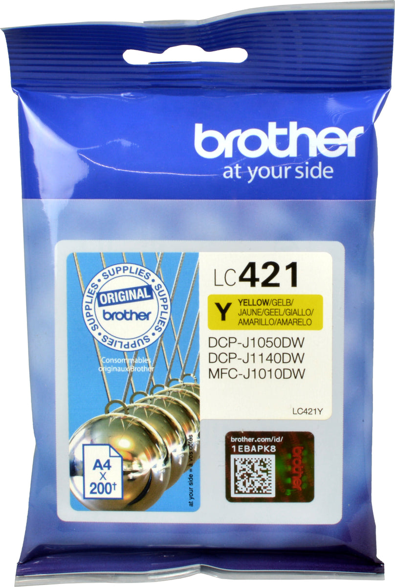 Brother LC-421Y, Gelb, 1 Stück(e), 200 Seiten, Einzelpackung