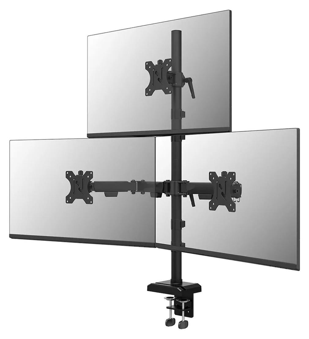 Neomounts DS60-600BL2-1 Monitorarm für drei Bildschirme 10-32