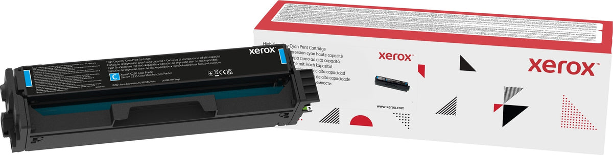 Xerox ® C230 Farbdrucker/C235 Farb-Multifunktionsdrucker Hohe Kapazität-Tonermodul Cyan (2500 Seiten) - 006R04392, 0 Seiten, 2500 Seiten, Cyan, 1 Stück(e)