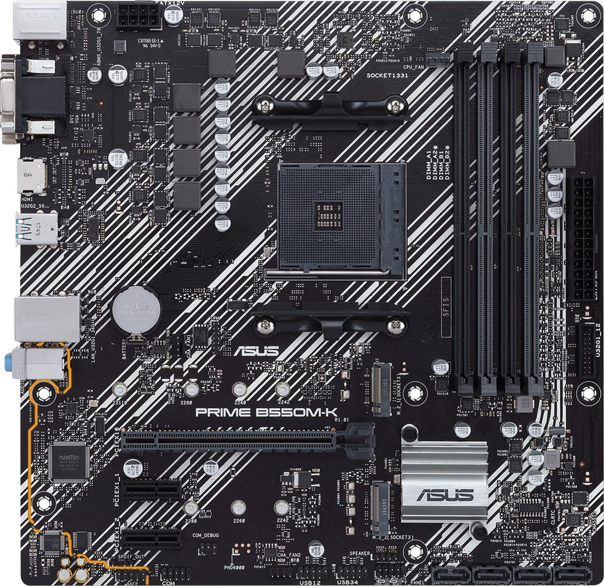 Asus 90Mb14V0-M0Eay0 Prime B550M-K//Am4B550,4Dimm,Dualm.2,Hdmi,Mb