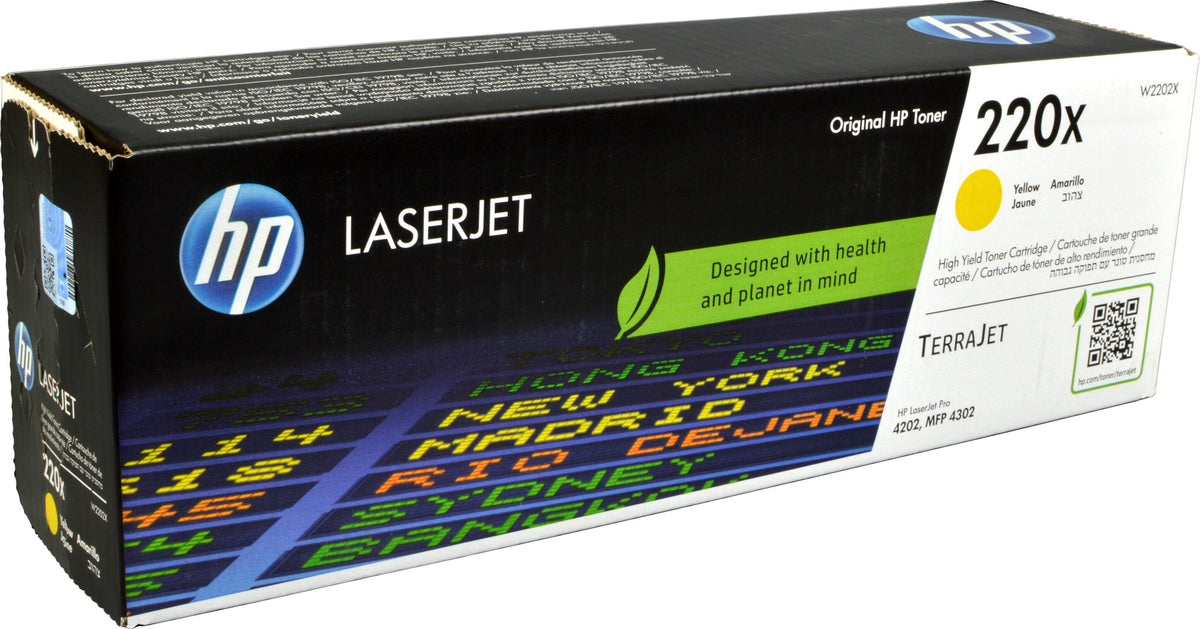 HP 220X Gelb Original LaserJet-Tonerkartusche, 5500 Seiten, Gelb, 1 Stück(e)