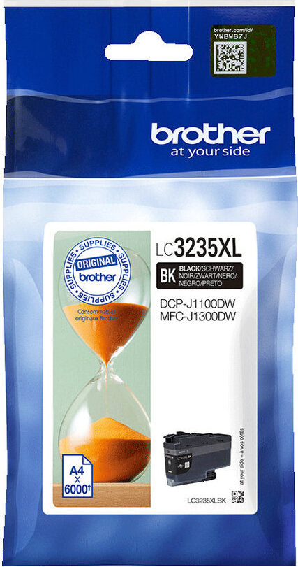 Brother LC3235XLBK, Hohe (XL-) Ausbeute, Schwarz, Tinte auf Pigmentbasis, 1 Stück(e), 6000 Seiten, Einzelpackung