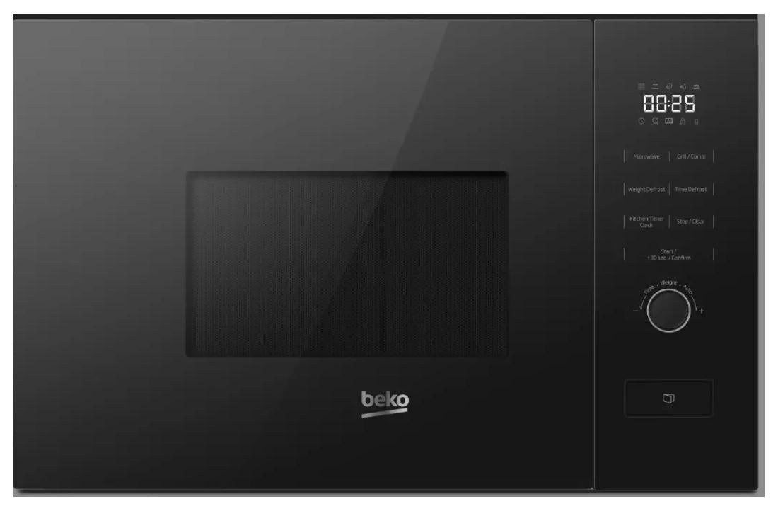 Beko BMGB20212B, Integriert, Grill-Mikrowelle, 20 l, 800 W, Eingebautes Display, LED