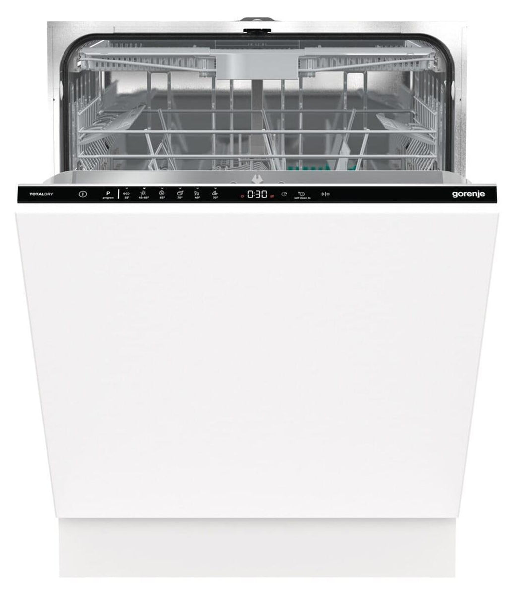 Gorenje GV643D90 vollintegrierter Geschirrspüler 60 cm, Voll integriert, Standardgröße (60 cm), Schwarz, Schwarz, Touchsteuerung, kalt, Heiß