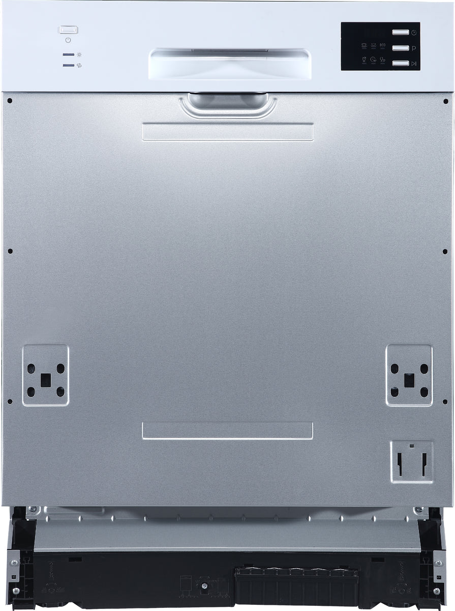 PKM GSP12-6TI-P, Voll integriert, Standardgröße (60 cm), Silber, LED, Korb, Polynox/Edelstahl
