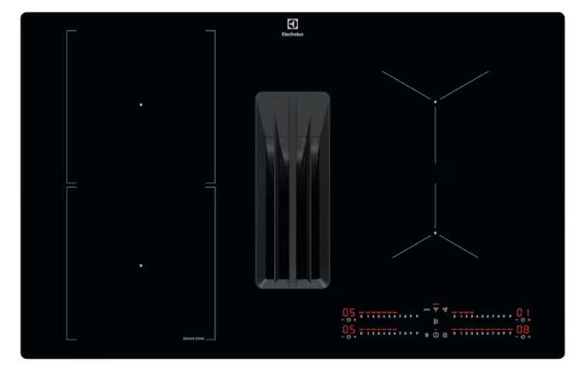 Electrolux KCC83480I, Schwarz, Integriert, 80 cm, Zonen-Induktionskochfeld, Glaskeramik, 4 Zone(n)