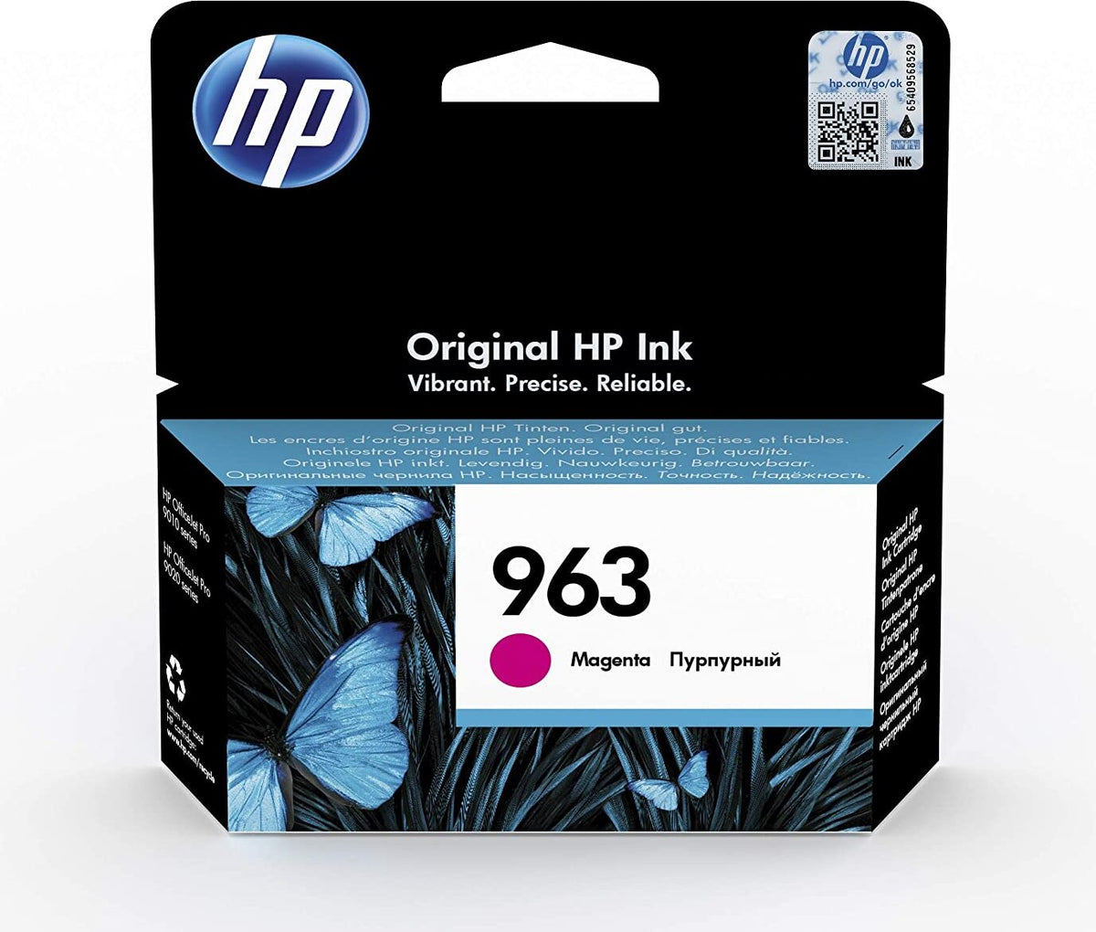 HP 963 Magenta Original Druckerpatrone, Standardertrag, Magenta, Tinte auf Pigmentbasis, 10,77 ml, 1 Stück(e), Einzelpackung