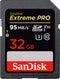 SanDisk Extreme PRO® SDHC™- und SDXC™-UHS-I-Speicherkarte 32 GB, 95 MB/s